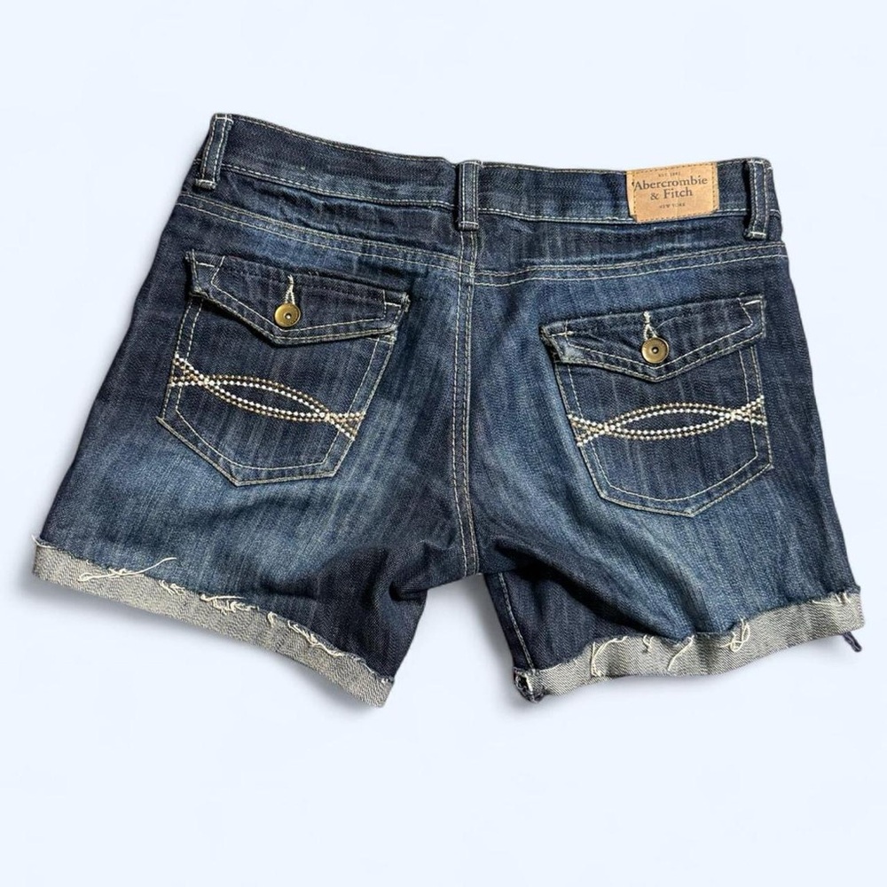 Abercrombie & Fitch Indigo Washed Denim Shortalls